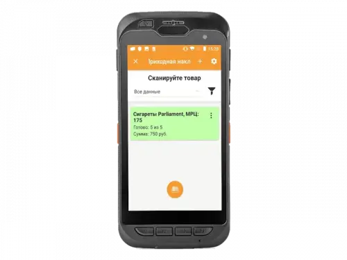 Терминал сбора данных АТОЛ Smart.Touch (Android 9.0, SE4710, RAM 4Gb, ROM 16Gb)