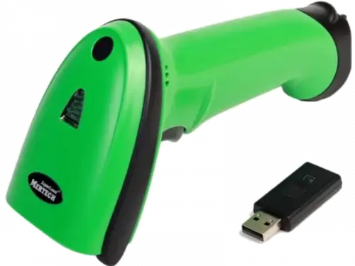 Беспроводной сканер штрих-кодов MERTECH CL-2200 BLE Dongle P2D (Зеленый)